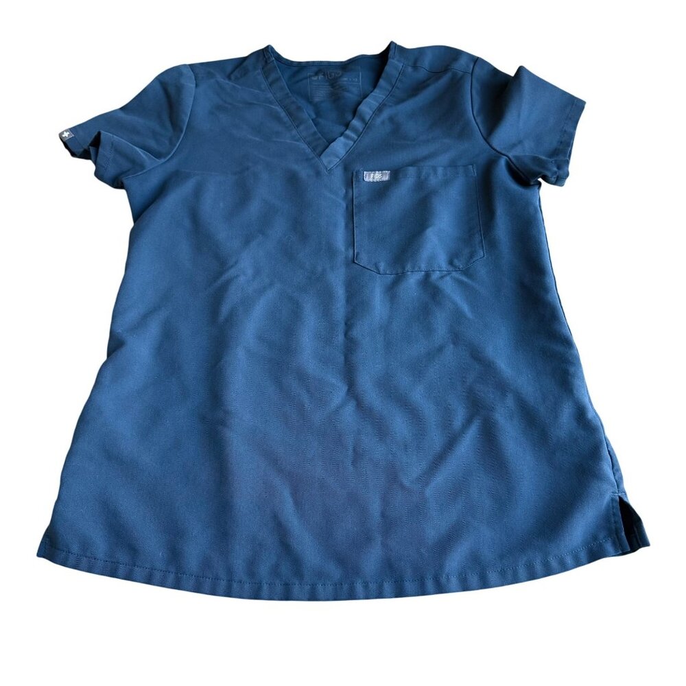 FIGS Womens Catarina One-Pocket Scrub Top and Pants Size XS Blue Medical Nurse